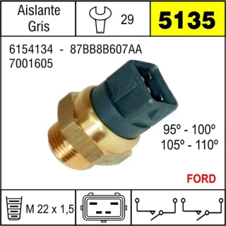 BULBO ELECTROV FORD GRANADA 4 PINES AISLANTE GRIS