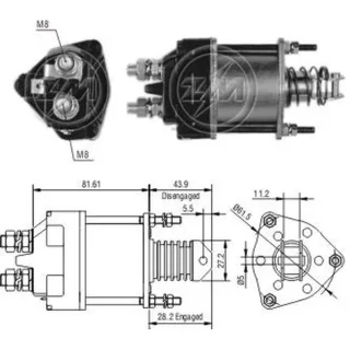 SOLENOIDE MARELLI 12V FIAT/PEUGEOT GAREF