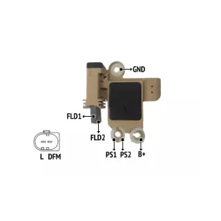 REGULADOR DE VOLTAJE 12V SERIE DELCO REMY SERIE  IMPORTADO OEM = JFZ192D
