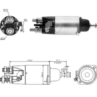 SOLENOIDE MITSUBISHI 24V M. BENZ ATEGO- ATRON- AXOR
