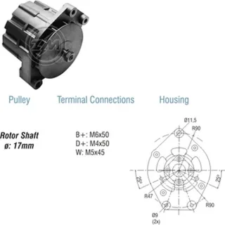 ALTERNADOR VOLVO 45AMP 24V