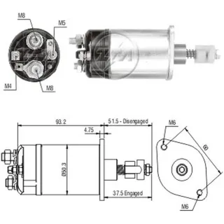 SOLENOIDE INDIEL 12V FORD F100 ECONO FALCON 4C