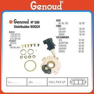 CAPTOR AUDI 80-90-100 FORD ESCORT-GALAXY-ORION VW GOL-POINTE MOVIL (= COD. 509)