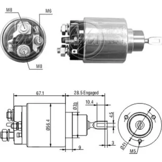 SOLENOIDE BOSCH CHEVROLET VECTRA-ASTRA-ZAFIRA