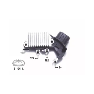 REGULADOR DE VOLTAJE NIPPONDENSO - 12V TOYOTA, MAZDA (IMPORTADO)
