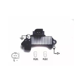 REGULADOR DE VOLTAJE INDIEL - VW GOL-SAVEIRO III AP827 1.9D (IMPORTADO)
