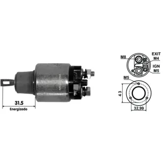 SOLENOIDE BOSCH 12V  MERCEDES BENZ 250-250T-280 Y BMW 300