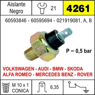 BULBO ACEITE VW GACEL-CARAT 85/86
