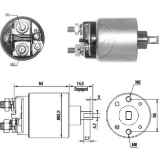 SOLENOIDE HITACHI 12V. NISSAN SENTRA- TIIDA- VERSA