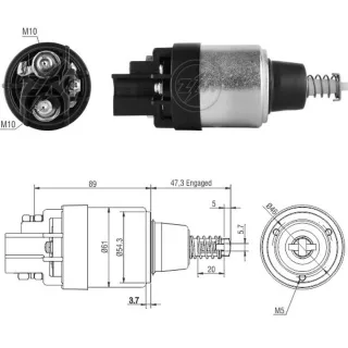 SOLENOIDE BOSCH 12V FIAT MOT. 4-274 4.5 07-16