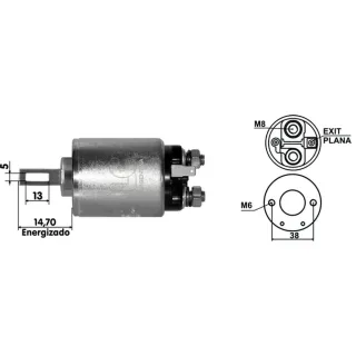 SOLENOIDE HITACHI 12V HONDA ACCORD 1600/CIVIC/J.DEERE