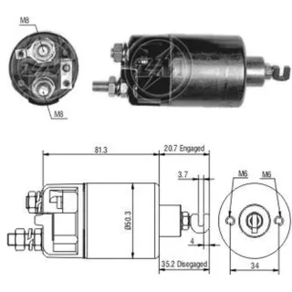SOLENOIDE BOSCH 12V DAIHATSU/TOY/SUZUKI/SUBARU NIPPON.