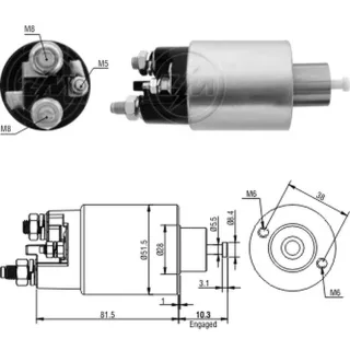SOLENOIDE VALEO 12V PARTNER-P.106/206/307/C3/C4/SAXO/BERLING