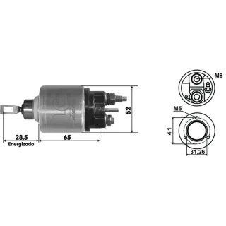 SOLENOIDE BOSCH 12V RENAULT LAGUNA MEGANE/ SCENIC/TRAFIC
