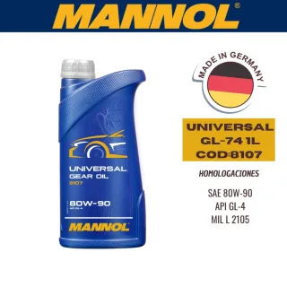 ACEITE TRANSMISION MINERAL MANNOL 80W90 1L UNIVERSAL CAJA (X20U) GL4