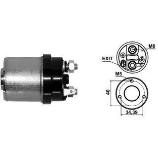 SOLENOIDE INDIEL 12V FRONTAL CHICO F. SIERRA 1.6/R11/R18