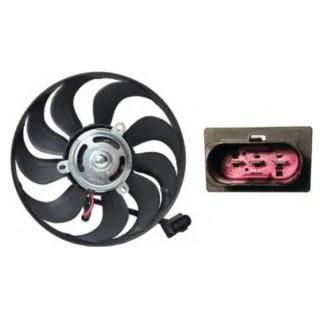 ELECTROVENTILADOR AUDI A3 TFSI 1.8 >08'  VOLKSWAGEN: GOLF: CABRIO 1.8 83'- 89' C A.A. | MI 1.8 96'- 98' C A.A. | TURBO 1.8 99'- 11' C A.A.   DOBLE VEL