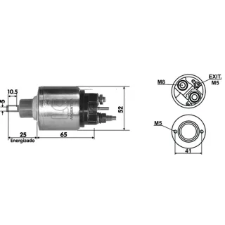 SOLENOIDE VALEO 12V RENAULKT LOGAN 1.6 16V SANDERO 12V