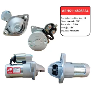 MOTOR DE ARRANQUE HITACHI GM VECTRA ASTRA CORSA TD COMBO 12V 1.2WATTS GIRO DERECHO 11 DIENTES S114-808