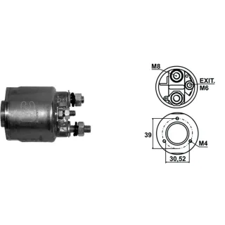 SOLENOIDE VALEO 12V CORSA 1.4/ARRANQUE DGRA 65/3AG. EX.TORNI