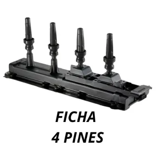 BOBINA IGNICION CITROEN - PEUGEOT 306, MOTOR 1.8 16V VALEO 2526119A / SAGEM 2526119  / MARELLI BI0067MM