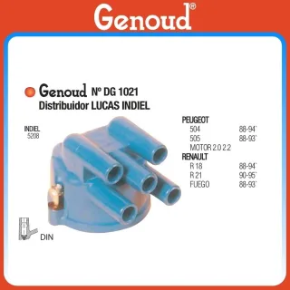 TAPA DISTRIBUIDOR R18/FUEGO/21/PEU.505/505 2.0-2.2  INDIEL