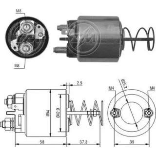 SOLENOIDE PARA ARRANQUE VALEO - FORD F1000 LAND ROVER TENSION 12V EQUIVALENCIAS