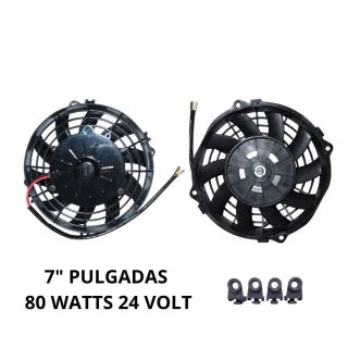 ELECTROVENTILADOR UNIVERSAL 7" 50W 24V IMPORTADO EQUIVALENCIA = EV923