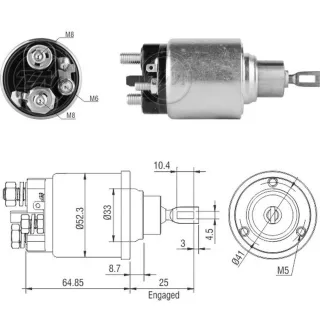 SOLENOIDE BOSCH 12V CHEVROLET CORSA - MERIVA 93-94