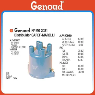 TAPA DISTRIBUIDOR F125/128/DUNA/P504/505 E.E. MARELLI