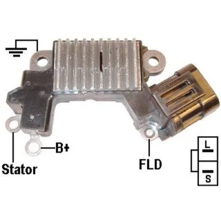 REGULADOR DE VOLTAJE 12V.HITACHI- CORSA D./NISSAN P.UP S/PORTACARBON (IMPORTADO)