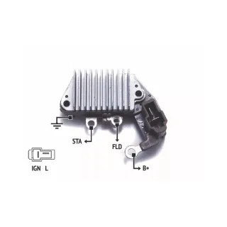 REGULADOR DE VOLTAJE 12V.NIPPONDENSO- MITSUBISHI/TOYOTA (IMPORTADO)