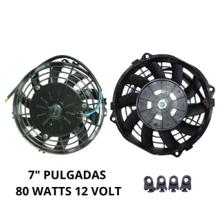 ELECTROVENTILADOR UNIVERSAL 7" 50W 12V IMPORTADO EQUIVALENCIA = EV922