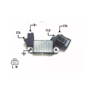 REGULADOR DE VOLTAJE 12V. HITACHI-CORSA/VECTRA/ISUZU (IMPORTADO)