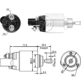 SOLENOIDE BOSCH 12V AUDI A3-TT