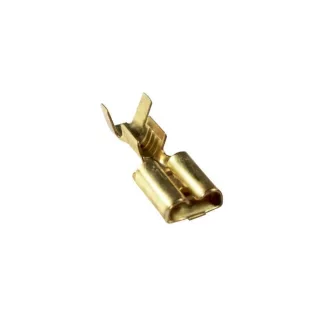 TERMINAL PALA HEMBRA 6.35MM CON TRABA (3915) (100)
