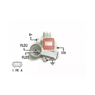 REGULADOR DE VOLTAJE 12V. (CARCASA NARANJA) FORD TRANSIT (IMPORTADO)
