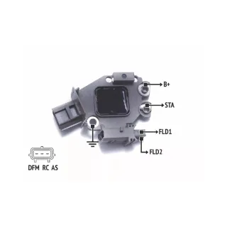 REGULADOR DE VOLTAJE 12V.VALEO- ECOSPORT 1.4/CITROEN C3 1.4 (IMPORTADO)