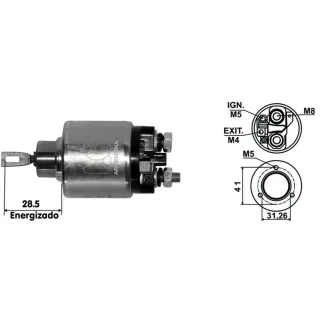 SOLENOIDE BOSCH 12V GALAXI 1.8-2.0/ESCORT 1.6/GOL GTI/SENDA/