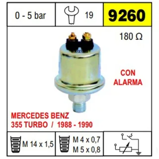 BULBO CEBOLLA MB 355 TURBO 88' AL 90' CON ALARMA