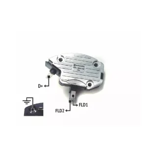 REGULADOR DE VOLTAJE LUCAS FORD ESCORT-FIESTA/ CASE TRACTORES 12V (IMPORTADO)