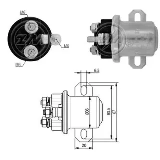 SOLENOIDE DELCO REMY AUXILIAR 29MT 12V. M.BENZ  -