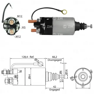 SOLENOUDE MITSUBISHI 24V VOLVO PENTA INDUSTRIAL- MARINO