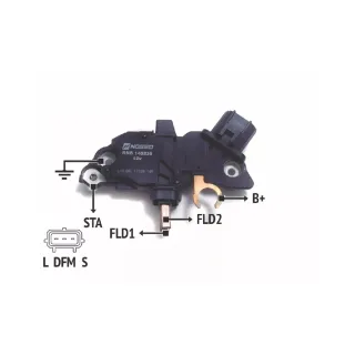 REGULADOR DE VOLTAJE FORD COURIER/ECOSPORT 12V. (IMPORTADO)