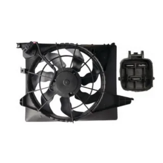 ELECTROVENTILADOR KIA: SORENTO 2.4 >11' ; 3.5 >11'   CON ENC.  - FLUJO: ASPIRANTE -  SENTIDO GIRO: HORARIO - EXT: 557 - POTENCIA: 96/210 W - COD HELIC