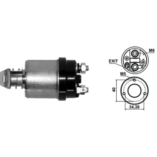 SOLENOIDE INDIEL 12V RENAULT/FIAT/FORD C/EMBOLO