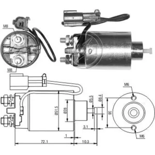 SOLENOIDE MITSUBISHI 12V NISSAN/MITSUBISHI