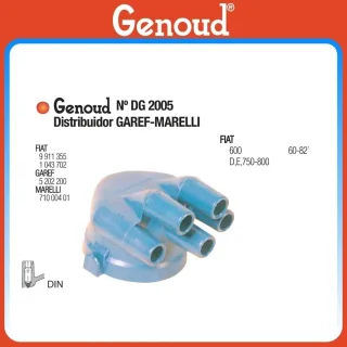 TAPA DISTRIBUIDOR FIAT 600/750 DIST.GAREF-MARELLI