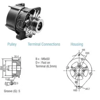 ALTERNADOR CHEVROLET BLAZER/ S10/ VECTRA 70AMP 14V
