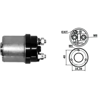 SOLENOIDE INDIEL 12V FRONTAL CHICO FORD ESCORT C/CAJA MQ